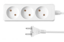 Фільтр живлення 2E (2E-U03M3) 3 розетки, 3 м, білий - Картинка 2