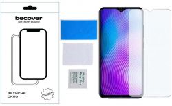   BeCover  Tecno Pop 7 (BF6) Crystal Clear Glass 3D (709265) -  2