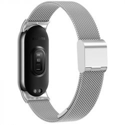 Ремінець BeCover Metal для Xiaomi Mi Smart Band 8 Silver (709358) - Картинка 2