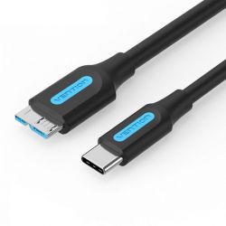  Vention USB Type-C - MicroUSB-B 0.5 , Black (CQABD)