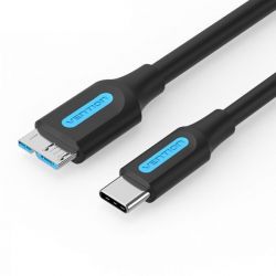 ������ Vention USB Type-C - MicroUSB-B 1 �, Black (CQABF)