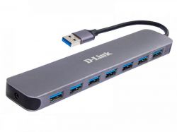  USB3.0 D-Link DUB-1370/B2A Black 7USB3.0