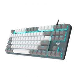 Клавиатура Aula Mechanical F3287 White/Grey keycap KRGD blue (6948391240688) - Картинка 3