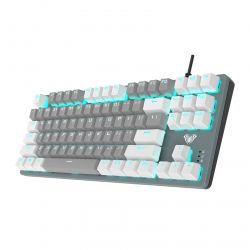 Клавиатура Aula Mechanical F3287 Grey/White keycap KRGD blue (6948391240954) - Картинка 2