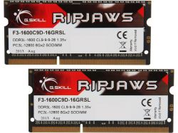   SO-DIMM 2xGB/1600 1,35V DDR3L G.Skill Ripjaws (F3-1600C9D-16GRSL) -  1