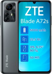  ZTE Blade A72s 4/128GB Dual Sim Grey -  1