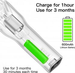 Машинка для стрижки Xiaomi Enchen Boost Black Set + Пеньюар і ножниці - Картинка 5