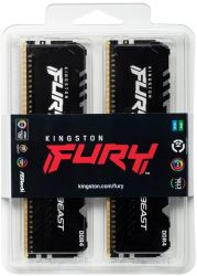  DDR4 2x8GB/3200 Kingston Fury Beast RGB (KF432C16BB2AK2/16) -  4