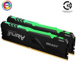 Модуль памяти DDR4 2x8GB/3600 Kingston Fury Beast RGB (KF436C17BB2AK2/16) - Картинка 2
