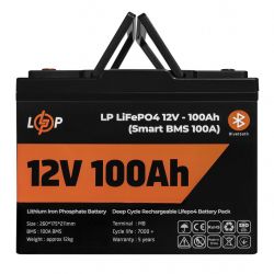      LogicPower 12V 100 AH (1280Wh)   (Smart BMS 100) LiFePO4 -  2