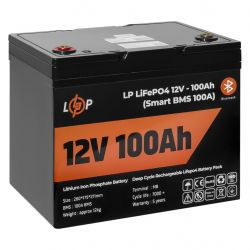      LogicPower 12V 100 AH (1280Wh)   (Smart BMS 100) LiFePO4 -  4