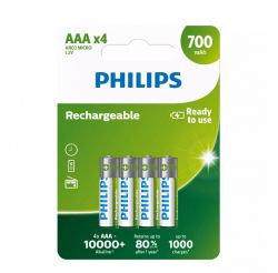  Philips AAA/HR03 NI-MH 700 mAh BL 4