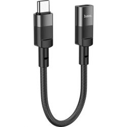  Hoco U107 USB-C - Lightning (M/F), 0.1 , Black (U107CLB) -  2