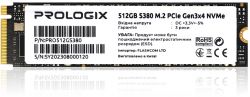 SSD  Prologix S380 512GB M.2 2280 PCIe 3.0 x4 NVMe TLC (PRO512GS380)