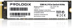  SSD  256GB Prologix S380 M.2 2280 PCIe 3.0 x4 NVMe TLC (PRO256GS380)
