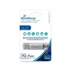 - USB3.0 32GB Type-C MediaRange Silver (MR936)