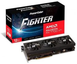 ³ AMD Radeon RX 7700 XT 12GB GDDR6 Fighter PowerColor (RX 7700 XT 12G-F/OC) -  1
