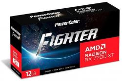  AMD Radeon RX 7700 XT 12GB GDDR6 Fighter PowerColor (RX 7700 XT 12G-F/OC) -  6