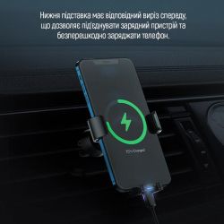 Тримач автомобільний СolorWay Metallic Gravity Holder 3 Black (CW-CHG14-BK) - Картинка 9