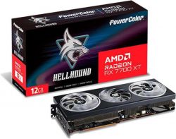 ³ AMD Radeon RX 7700 XT 12GB GDDR6 Hellhound PowerColor (RX 7700 XT 12G-L/OC) -  1