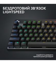 Клавiатура Logitech G PRO X TKL Lightspeed Black Tactile (920-012136) - Картинка 3