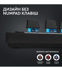 Клавiатура Logitech G PRO X TKL Lightspeed Black Tactile (920-012136) - Картинка 4