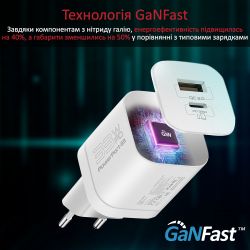 Зарядний пристрій Promate PowerPort-33 White - Картинка 3