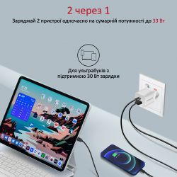 Зарядний пристрій Promate PowerPort-33 White - Картинка 4