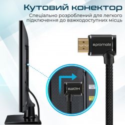 ������ Promate ProLink HDMI - HDMI V 2.0 (M/M), 1.5 �, Black (prolink4k1-150.black) - �������� 3