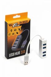 Концентратор USB Frime 4хUSB3.0 Silver (FH-30520) - Картинка 2