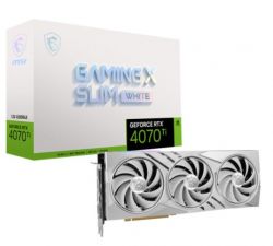  GF RTX 4070 Ti 12GB GDDR6X Gaming X Slim White MSI (GeForce RTX 4070 Ti GAMING X SLIM WHITE 12G)