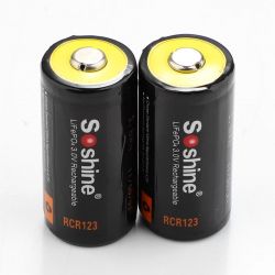 Soshine CR123A/16340 600mAh 1 -  2