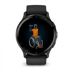 �����-�������� Garmin Venu 3 Slate Stainless Steel Bezel with Black Case and Silicone Band (010-02784-51) - �������� 6