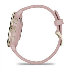 - Garmin Venu 3s Soft Gold Stainless Steel Bezel with Dust Rose Case and Silicone Band (010-02785-53) -  5