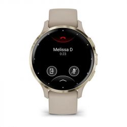 Смарт-часы Garmin Venu 3s Soft Gold Stainless Steel Bezel with French Gray Case and Silicone Band (010-02785-52) - Картинка 2