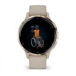 Смарт-часы Garmin Venu 3s Soft Gold Stainless Steel Bezel with French Gray Case and Silicone Band (010-02785-52) - Картинка 6