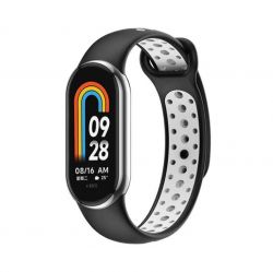  BeCover Vents Style  Xiaomi Mi Smart Band 8 Black-White (709417) -  1