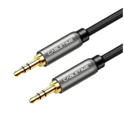  Cabletime Audio 3.5 mm M - 3.5 mm M, 1 m, Black, 3 pin (CF10H)