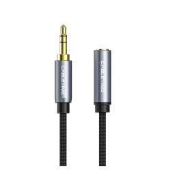  Cabletime Audio 3.5 mm M - 3.5 mm F, 0.3 m, Black, 3 pin (CF11D)
