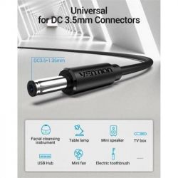  Vention USB - DC 3.5  (M/M), 1.5 , Black (CEXBG) -  5