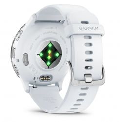 - Garmin Venu 3 Silver Stainless Steel Bezel with Whitestone Case and Silicone Band (010-02784-50) -  7