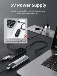  Cabletime USB Type C - 4 Port USB 3.0, 0.15 cm (CB02B) -  4