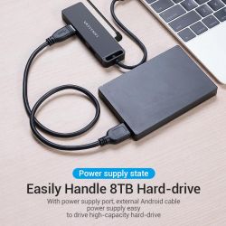  Vention 4-Port  micro USB  0.15M Black (TGKBB) -  5