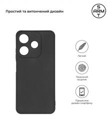 Чехол-накладка Armorstandart Matte Slim Fit для Tecno Spark 10C Camera cover Black (ARM68917) - Картинка 2