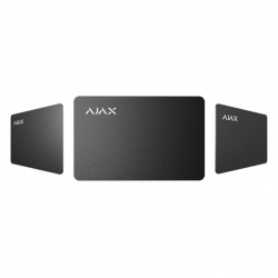 Безконтактна картка Ajax Pass Black (10шт) для клавіатури KeyPad Plus - Картинка 4