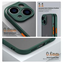 Чехол-накладка Armorstandart Frosted Matte для Xiaomi Redmi 12C Dark Green (ARM66746) - Картинка 3