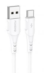  Foneng X81 1M Cable USB - USB-C 2.1A 1 White (X81-CA-TC)