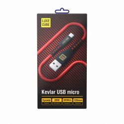 ������ Luxe Cube Kevlar USB-microUSB, 1.2�, �������  (8886998686264) - �������� 2