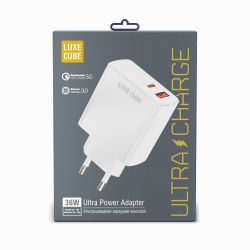   Luxe Cube 2USB 36W QC3.0+PD White (4120201336367) -  2