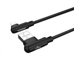  Foneng X70 90-degree Angle Gaming Cable (3A) USB - USB-C 1 Black (X70-CA-DAG-TC) -  1